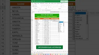 👌 Count Total Year of Experience From Joining Date in Excel | Ethica