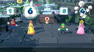 Super Mario Party – Whomp’s Domino Ruins - Daisy vs Luigi vs Peach vs Mario