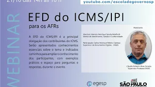 Webinar EFD do ICMS/IPI