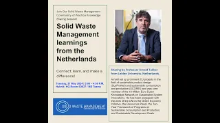 Solid Waste Management - Learnings from the Netherlands