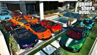 GTA 5-MICHAEL'S RICH LIFE ROBBING RARE BUGATTI VEYRON 2000HP & MCLAREN GT MANSUAG WORTH $99999999 |