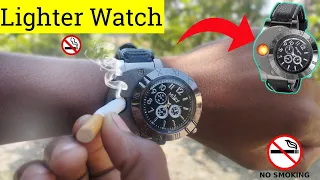 Lighter watch unboxing and review 🚭🚭🚭| blue seed bbd usb charging watch🚭🚭🚭| smoking watch 🚭🚭🚭