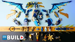 LEGO Speed Build! NINJAGO 71796 Elemental Dragon vs. The Empress Mech | Beat Build | ASMR
