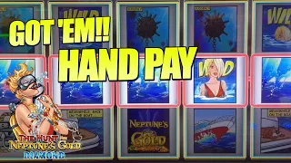 Max Bet Neptune Gold Jackpot! I went to war for that diamond!