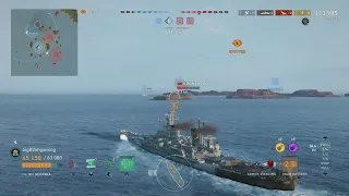 Meme Build Georgia With Team Trying to Throw - World of Warships Legends  - Stream Highlight