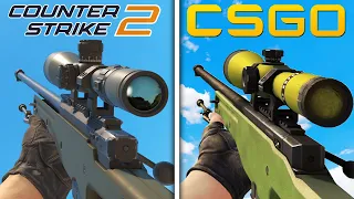 Counter-Strike 2 vs Global Offensive - Weapons Comparison