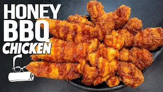 HONEY BBQ CHICKEN (TENDERS, WINGS & POPCORNS) SAM THE COOKING GUY