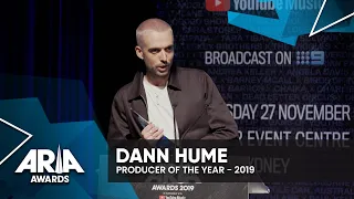 Dann Hume: Producer Of The Year | 2019 ARIA Awards