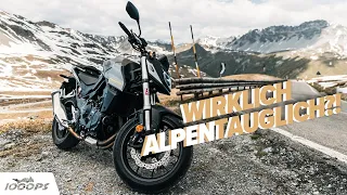 Honda Hornet 750 Härtetest in den Alpen 2023