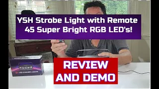 LOVE YSH Strobe Light with Remote Walk Through   DJ, Band, Party