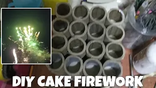 This is how I made my first firework cake | Homemade Firework Cake