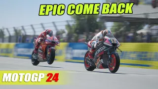 RACE MOTOGP LE MANS 2024❗PECCO FIGHTS AGAINST VINALES,MARINI IS THE CHAMPION😱❓#FrenchGP MotoGP™️24