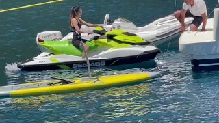 Riding Sea Doo Jetski in  Göcek Turkey 2021