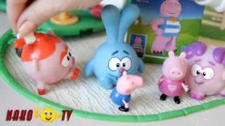 Свинка Пеппа  Смешарики и конструктор Лего Джордж  Мультфильм для детей Peppa Pig
