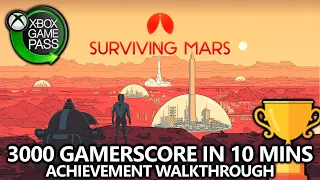 Surviving Mars - 3000 Gamerscore in 10 Minutes - Achievement Walkthrough (on Xbox Game Pass)