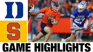 #4 Duke vs #8 Syracuse lacrosse Lacrosse Highlights | 2024 College Lacrosse | NCAA Lacrosse