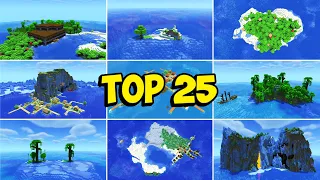 TOP 25 Minecraft ISLAND SEEDS 1.20+  in 2024 (Java & Bedrock)