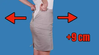 How to upsize a skirt to fit you perfectly - a sewing trick!