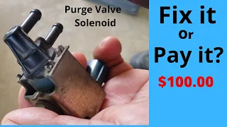 how to repair a stuck open Purge Valve
        Solenoid can a bad Purge Fix for Car 
        P1444 code Nissan