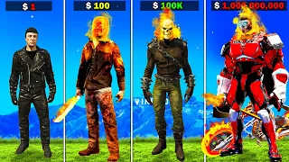 $1 GHOST RIDER SUIT to $1,000,000,000 GHOST RIDER SUIT in GTA 5!