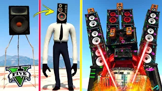 ATUALIZEI o SPEAKERMAN FRACO até o SPEAKER MAN GIGANTE no GTA 5 !