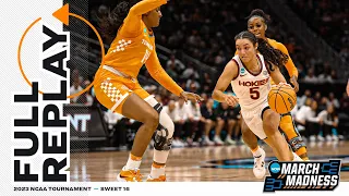 Virginia Tech vs. Tennessee - 2023 NCAA women’s Sweet 16 | FULL REPLAY