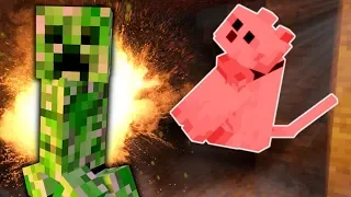 MY CAT WAS BLOWN UP BY A CREEPER! - Minecraft Gameplay