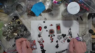 #charmsanddangles  DIY Charms, Dangles, Tassels Up-cycle Junk Jewelry making Charms Part 8 colours