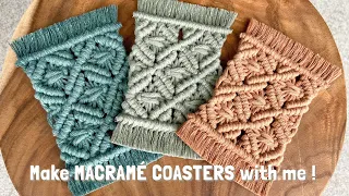 DIY | Macrame coaster tutorial | posavasos en macrame | 마크라메 코스터