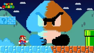 Cat Mario: Super Mario Bros. But Mario touches Everything Turns into ICE | Game Animation