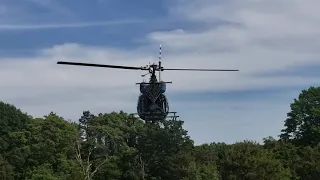 Mark Smith's Bell 47 large scale flys at Edgewood