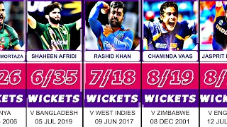 Best bowling figures in ODI Cricket with Top 50 bowlers🔴