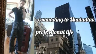 NYC work day in the life | commuting to Manhattan, working 9-6