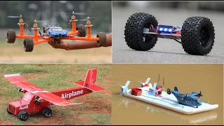 4 Amazing Things You Can Do At Home | 4 Amazing Flying Car - Airplane - Boat