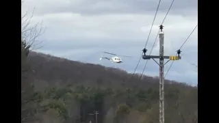 Part 1 - N311SH Bell OH-58A Kiowa helicopter inspecting power lines - Wednesday 12/2/2020