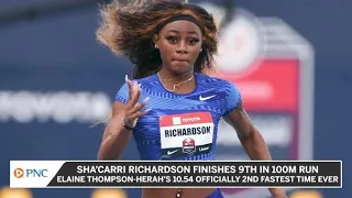 Sha'Carri Richardson Finishes Last At Prefontaine Classic