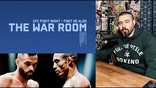 Rob Font vs Jose Aldo | The War Room - Dan Hardy Breakdown EP. 154