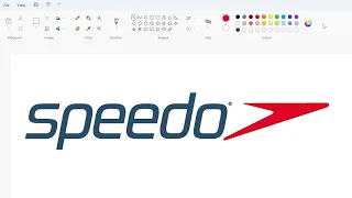 How to draw the Speedo logo using MS Paint | How to draw on your computer