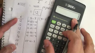 How to find the mean, median, mode, standard deviation and variance.