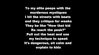 Rakim - When I Be On The Mic (HD & Lyrics On Screen) Lyrics Uncensored