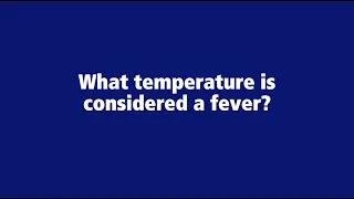 COVID-19 Fever Temperature - Penn State Health Coronavirus, Penn State Health