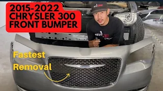 2015-2022 Chrysler 300 Front Bumper Removal.  FASTEST and EASIEST Way