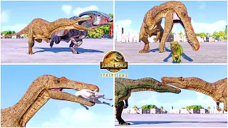 Suchomimus All Perfect Animations & Interactions in San Marie Bay 🦖 Jurassic World Evolution 2 - JWE