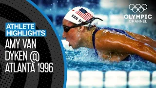 All Amy Van Dyken 🇺🇸 Swimming Gold Medal Races - Atlanta 1996 | Athlete Highlights