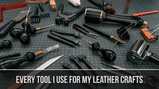 Every TOOL I use for My Leather Crafts⚒️ [RU Subs]