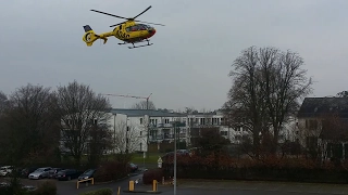 Christoph Europa 1 (D-HHIT EC-135) Landung Einsatzstelle Würselen