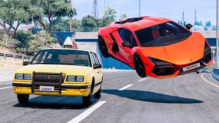 Highway and Roads Cars Crashes #21 BeamNG Drive