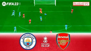 FIFA 23 - Manchester City vs Arsenal - Emirates FA Cup 2023 - PC Gameplay - Next Gen