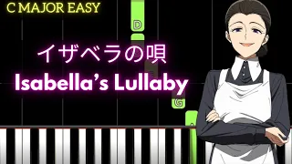 約束のネバーランド The Promised Neverland OST - イザベラの唄 Isabella’s Lullaby | EASY C MAJOR Piano Tutorial