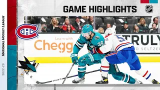 Canadiens @ Sharks 2/28 | NHL Highlights 2023